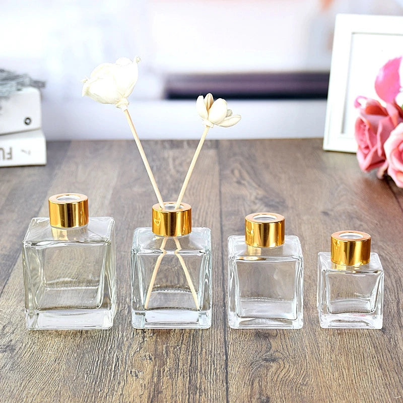 Wholesale Fragrance Diffuser Bottle square Perfume Diffuser Bottle 2oz 3oz 5oz 7oz