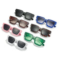 Custom logo Plastic square Frame Shades Sun Glasses Fashion Designer Trendy Women Men Sunglasses 2024