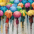 CHENISTORY Full Square Diamond Painting Umbrella 5D DIY Mosaic Diamond Embroidery Landscape Home Decor Picture of Rhinestone