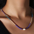 Go2boho Dainty Long String Beaded Necklaces 2024 New Handcrafted Surfer Jewelry Freshwater Pearl Chain for Women Gifts