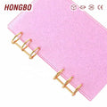 Hongbo Best Selling 2-Color 3-Hole Metal Rings GOLD/BLACK Colors Budget Binder/Wallet Binding Organizer Silver/Gold