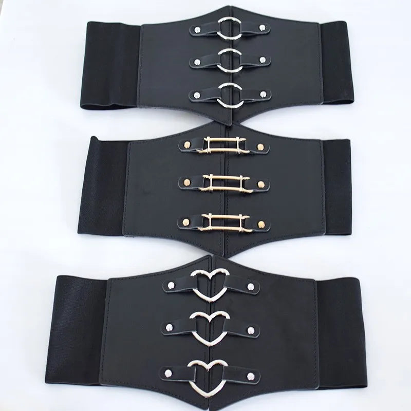 2022 Ladies Waist Girdle Belts Woman Ultra Wide Women Dress Belt Waistband Versatile Elastic Corset Belt for Clothes Decoration