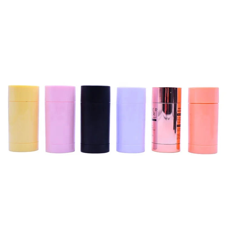 30g White Deodorant Tube Colorful Bottom Filling Balm Plastic Stick Deodorant Container