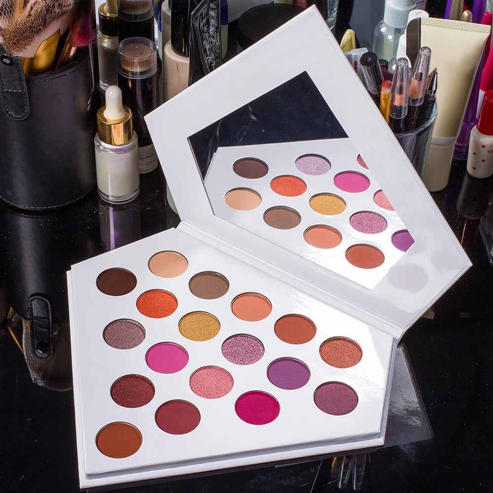 Custom DIY Eyeshadow Palette High Pigmented Powder with Shimmer Finish Private Label Wholesale-Make Your Own