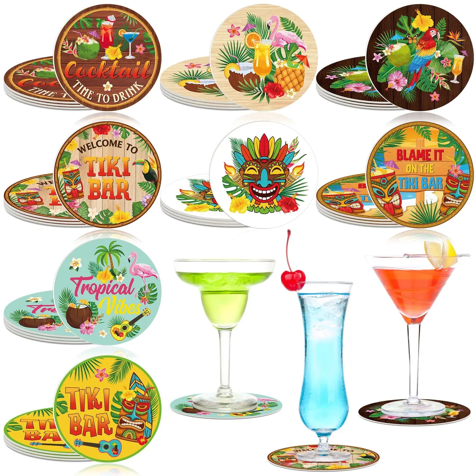 Wholesale 4 Inch Beer Coasters Absorbent Paper for Hotel Restaurant or Bar for Drinks-Restaurant and Bar Paper Drink Coasters