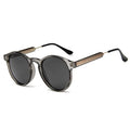 DOISYER Retro Round Sunglasses New Design UV400 Transparent Clear Frame for Men and Women Pilot Style PC Material