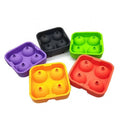 4 Cavity Crystal Round Ice Cream Mould Tools Silicone Mold Ball Making Ice Cube Tray