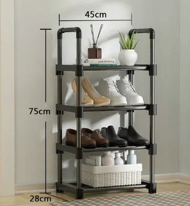 Industrial Stainless Steel Shoe Rack Convertible Design for Living Room Warehouse Dining Factory Price Metal Folding Steel Cover