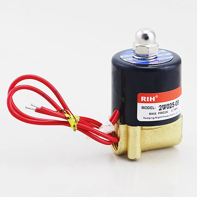 2 Way Air/ Water Brass Direct Acting Normally Open 12V 110V 24V 220V Micro Mini Solenoid Valve 2W025-08