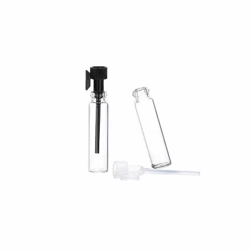 Mini Transparent Glass Vial Tube Perfume Sample Small Perfume Tester Bottle 1ml 2ml 3ml