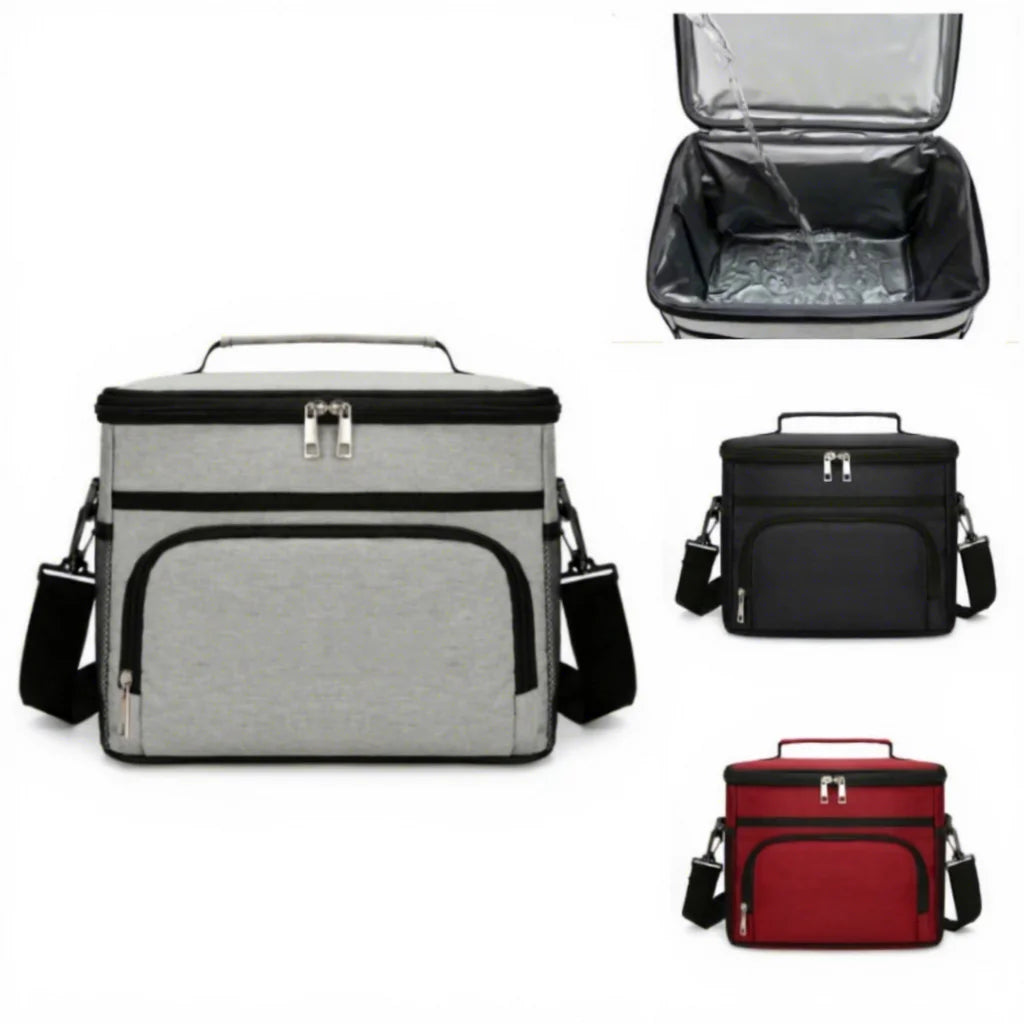 Custom Logo 600D Oxford Lunch Cooler Bag Shoulder StrapInsulated for Travel Picnic Thermal Bag Soft Outdoor Tote Cooler Box