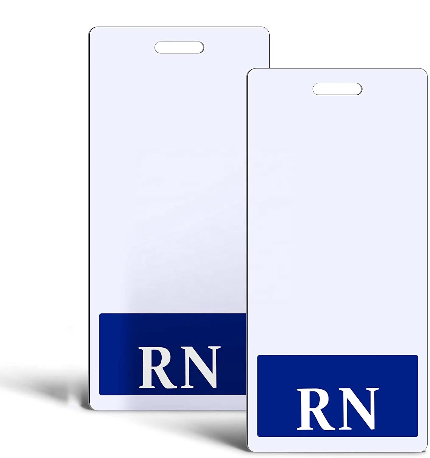 Custom Blank Logo Clinic Hospital Heavy Duty Spill Proof Registered Nurse ID Badge Buddy Tear Resistant Pvc Rn Nurse Badge Card