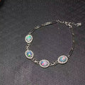 Hot Popular 925 Sterling Silver H Bracelet China Wholesale Platinum & Gold Rhodium Plated with Opal Classic Style for Gift Party