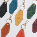 Classic Leather Hotel Key Ring Storage Office Key Chain Custom Keychains Rings for Home Car Keys Attachment