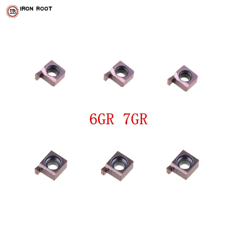 IRON ROOT 6GR CNC Metal Lathe Cutting Tool Internal Grooving Carbide Insert PVD Coating SNGR Holder HRC45 OEM for Stainless