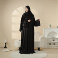 Plus Size Seamless Abayas Dress for Women Muslim Long Sleeve Loose Modest 4-Piece Dubai Islamic Matching Sets MegaBDM