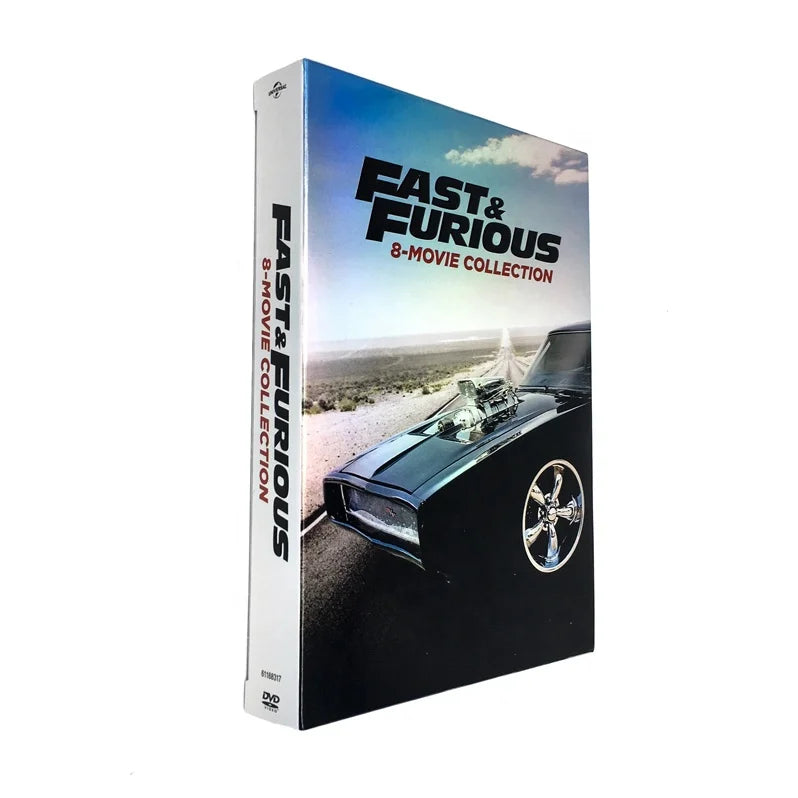 Free Shipping Manufacturer DVD BOXED MOVIES TV Show FilmDuplication Fast and Furious Fast  & Furious 8 Movie Collection  9DVD