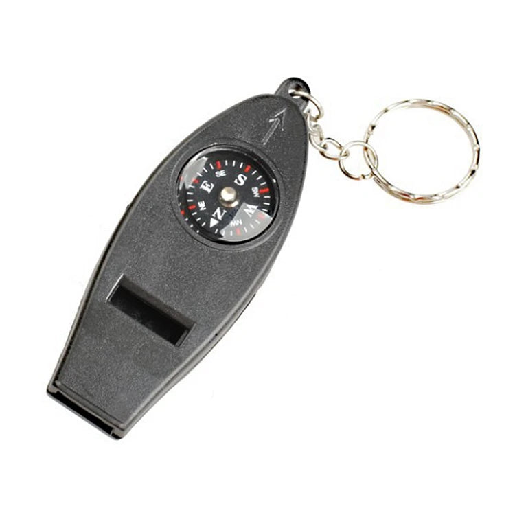 H4-1 JAXY Outdoor Portable Mini Thermometer Multi-function Compass Whistle