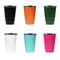 16oz Insulated Stackable Cup Stainless Steel 500ml Thin Walled Triple Vacuum Insulated Cup Custom Fitted With Airtight Lid
