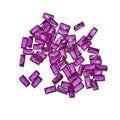 Synthetic Baguette Shape Pink Ruby Princess Cut Loose Gemstones for Jewelry