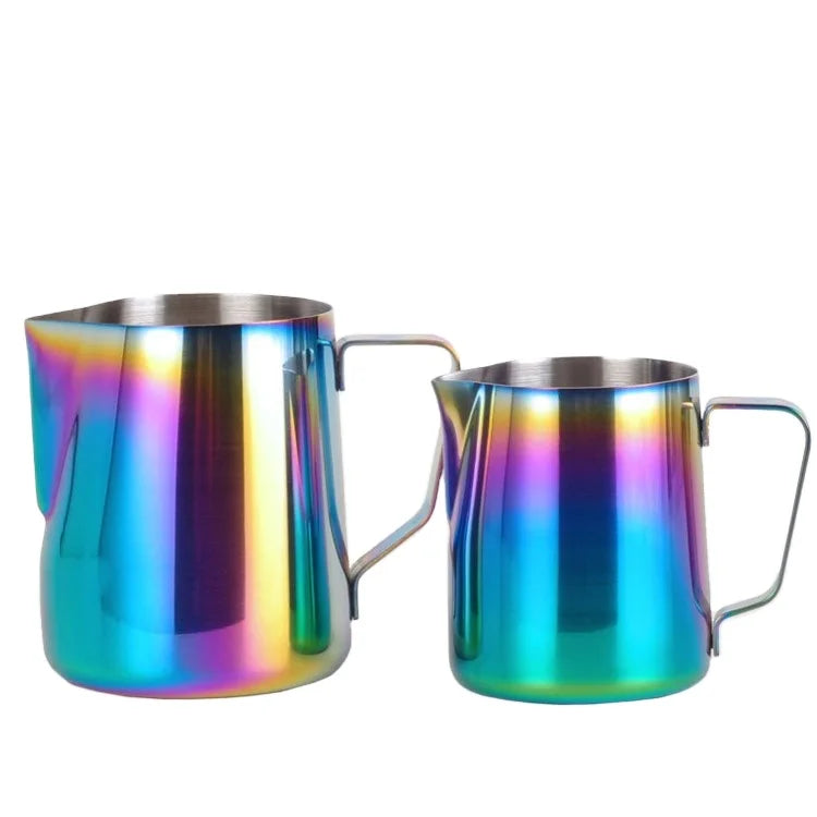 High Quality Muti Color 304 Stainless Steel Milk Pitcher Milk Jug with Handle