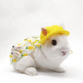 Rabbit Bunny Harness and Leash Set Adjustable Outfit Dress Walking Vest Spring Print Polyester Pets Clothes