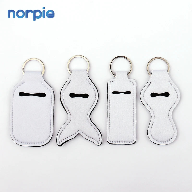 Chapstick Holders Keychain Sublimation Blank Neoprene Keychain