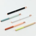 Novedades Cute Customizable Blue Gel Ink Pen OEM Metal Hexagonal Six-Edges with Case Hexagon Gel Pen with Customizable Color