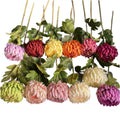 Long Stem Single Head 14cm Silk Flowers Artificial Chrysanthemum Flower for Home Decor