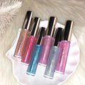 Handaiyan Shiny Matte Lipstick Vegan Waterproof Diamond Glitter Lipgloss Labiales Por Mayor Diy clear Lip Gloss Tubes