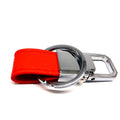 Sample Available Keychain Maker Custom Personalized Luxury Pu Leather Key Ring Metal Leather Car Key Holder Pu Leather Keyring