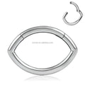 Evorte G23 Titanium Trendy Gold Plated Nose Segment Clicker Ring Septum Tragus Labret Stud Barbell Nasal Labret Piercing Jewelry