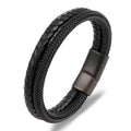 Hot-Selling Stainless Steel Fashion Charm Bracelets for Men and Women Leather Rope Jewelry Bangles