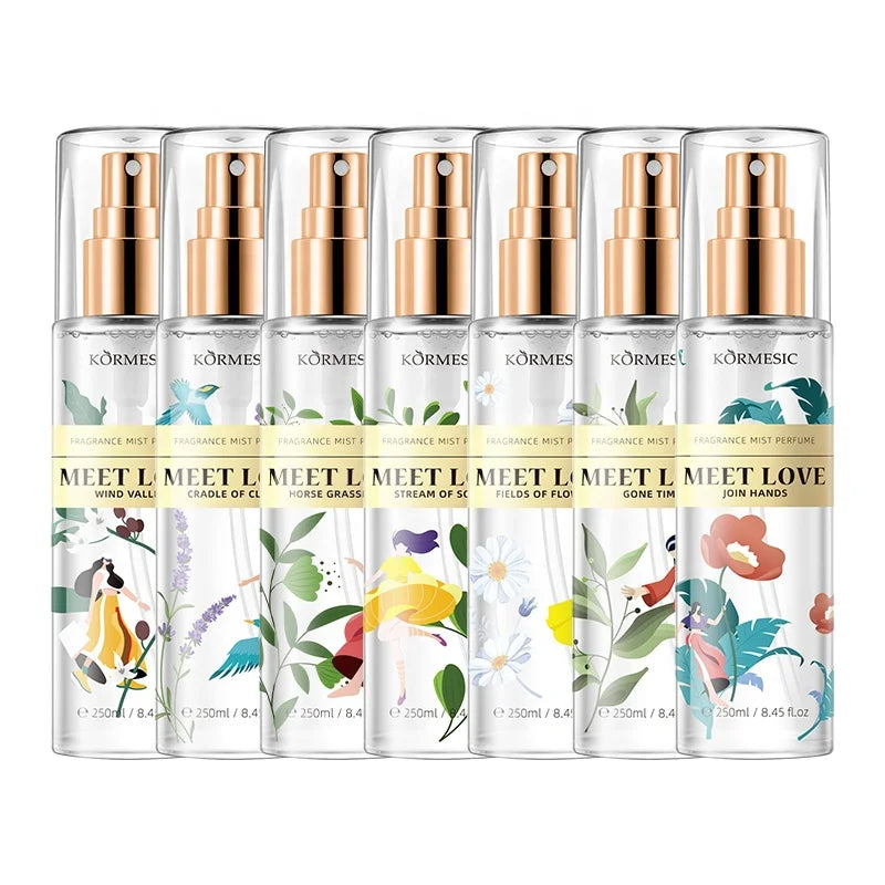 KORMESIC OEM Private Label Wholesale MEET Perfume Deodorant & Antiperspirant Body Spray Perfume Body Mist Perfume
