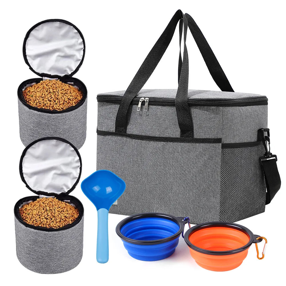 Hot Selling OEM ODM Foldable 2-Layer Portable Polyester Dog Mat Large Capacity Travel Handbag Adjustable Pet Storage Sustainable