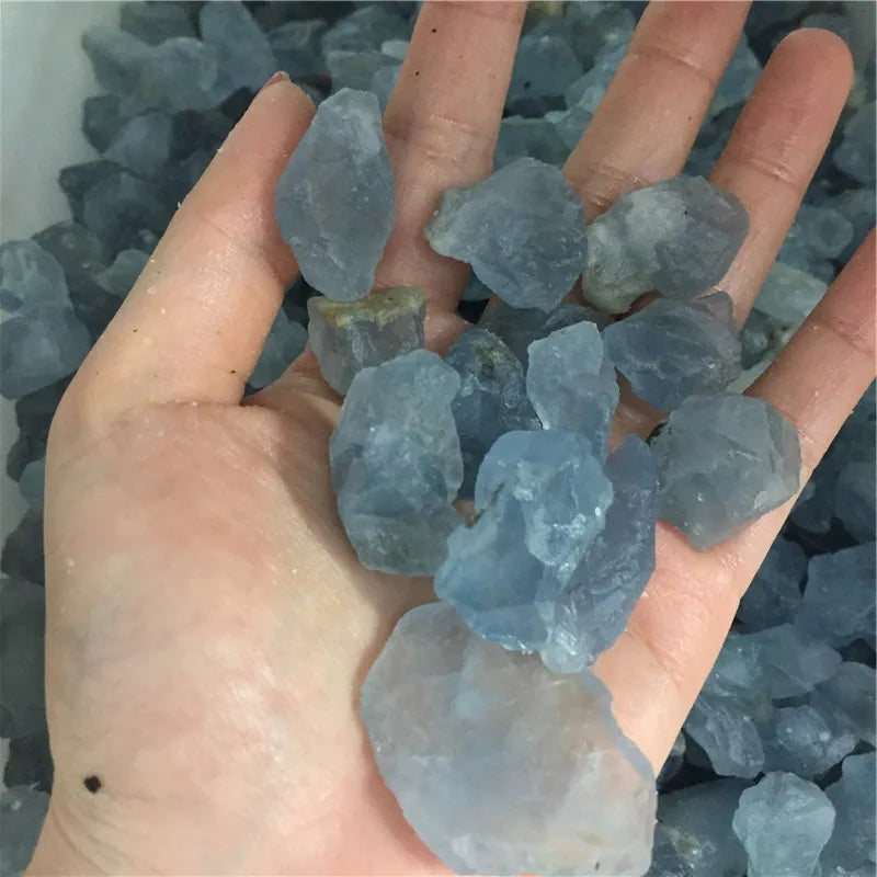 Wholesale Raw Blue Celestite Quartz Polished Kyanite Stone for Home Decor Feng Shui Love Natural Crystal Minerals Old Crystal