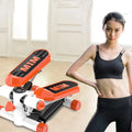 Personal Home  Use Exercise Mini Stepper Hydraulic Stepper with Pull Rope and Mat LCD Display  Mini Stair Stepper