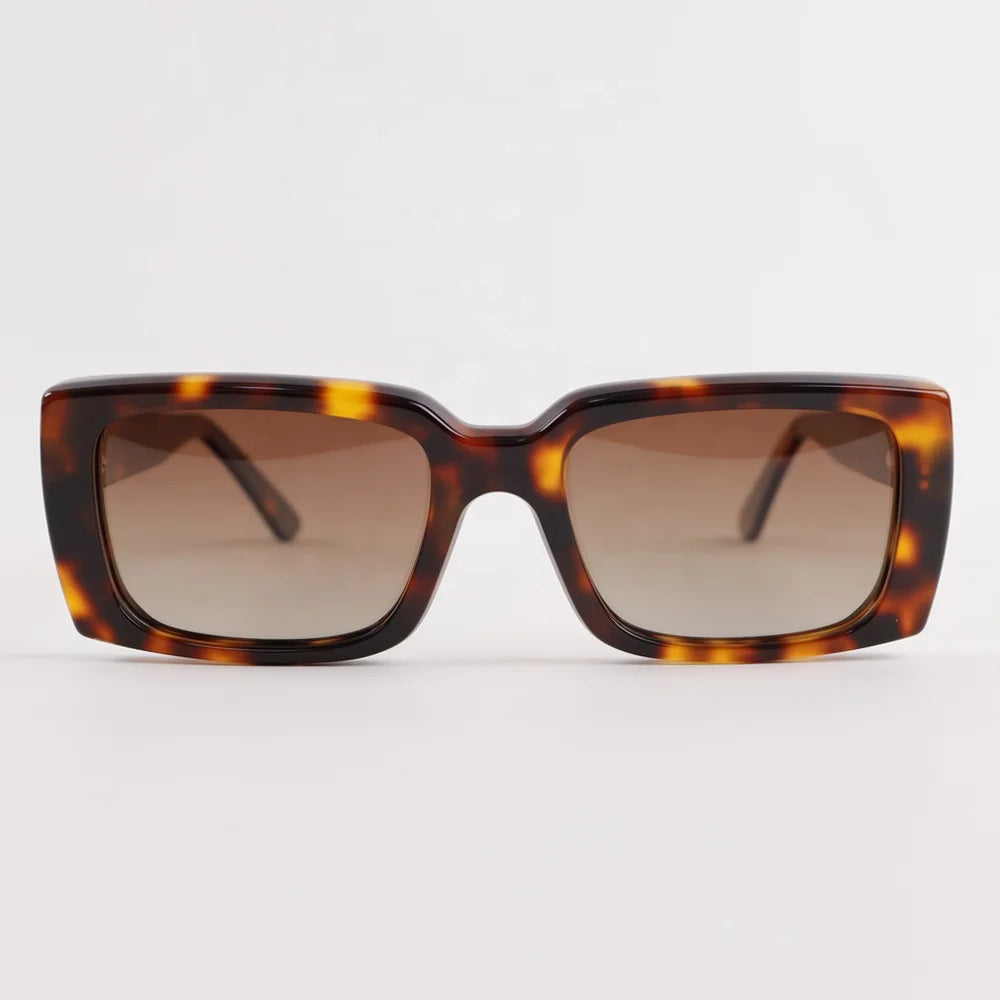 Benyi High End Handmade Unisex UV400 square Handmade Polarized Acetate Sunglasses