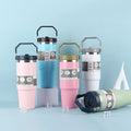 M3 Custom logo Cheap 20oz 30oz Water Bottle Stainless Steel Double Wall Travel Metal Mug Insulated Coffee Tumbler With Handle