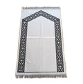 2024 New Design Wholesale White Prayer Mat Gift Set Muslim Turkey Islamic Pilgrimage Blanket Prayer Rug Set