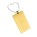 Wholesale Keychain Accessories Charm Jewelry Gift Engraved Stainless Steel Metal Custom Key Chain Logo