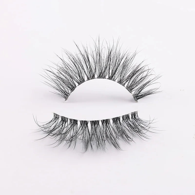 Private Label Faux Cils 3d Vegan Eye Lashes Vendor Natural clear Band Faux Mink False Full Strip Eyelashes Wholesale