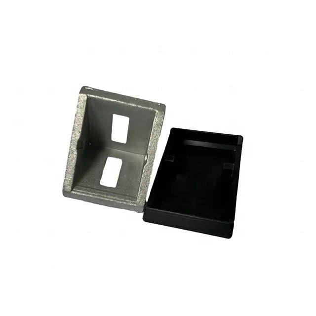 3030E L-Shape Aluminum Alloy Profile Connector Set Interior Angle Plane Bracket with Plastic Cover Triangle Structure