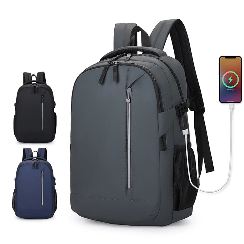Custom Designer Laptop Leather Backpack Mochila Business Waterproof School Student Bags Travel Women Backpack with Usb Charger