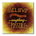Daily Sales Believe in Yourself Anything Is Possible Motivational Printed Canvas Painting  for Home Bedroom Office Coffe Decor