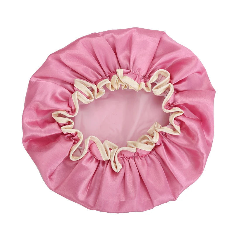 Fashion Waterproof Cloth Cap Custom Shower Caps Custom Plastic Hotel Shower Cap