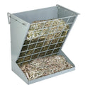 2-in-1 Grey Galvanized Steel Hay Feeder Grid Design Waste-Free Food Feeder Sheet Metal Fabrication Product Category