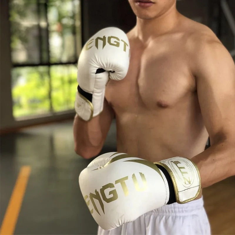 Pu Leather Boxing Gloves 14oz 16oz  Kick Mitts Muay Thai Fight Guantes De Boxeo Winning Boxing Gloves 10 oz