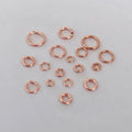 Jewelry 14K Rose Gold Filled Split Open Closed Jump Rings Wholesale