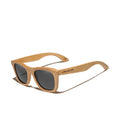 For 2022 Retro Polarized UV400 Full Rim Sunglasses for Unisex Handmade Bamboo Wood 5906 Opp Bag